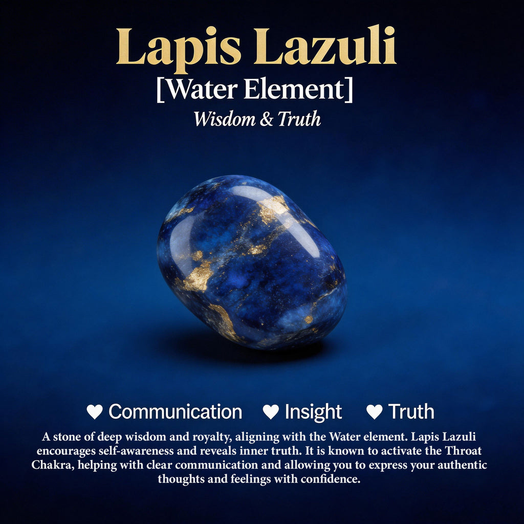 Natural Lapis Lazuli Stud Earrings Wisdom Truth Vintage Amulet