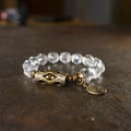 BuddhaKeep Natural Clear Quartz Master Healing Clarity Vintage Bracelet