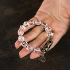 BuddhaKeep Natural Clear Quartz Master Healing Clarity Vintage Bracelet