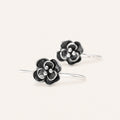 Silver Earrings Clarity Protection Tibetan Amulet