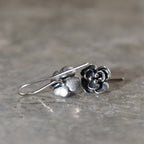 Silver Earrings Clarity Protection Tibetan Amulet