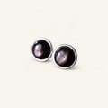 Natural Goldstone Stud Earrings Ambition Vitality Vintage Amulet