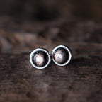Natural Goldstone Stud Earrings Ambition Vitality Vintage Amulet