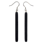 Ebony Wood Earrings Grounding Inner Peace Vintage Amulet